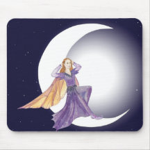 Fada de lua - moon fairy mousepad