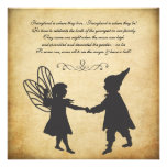 Fada do vintage & tea party do jardim do aniversár convites personalizados