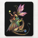 Fada e dragão das esferas do dragão por Molly Harr mousepads