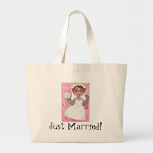 Fada & rosas nupciais - recem casados! o bolsa