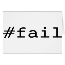 #fail cartões