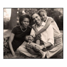 Família de Barack Obama Foto Escultura