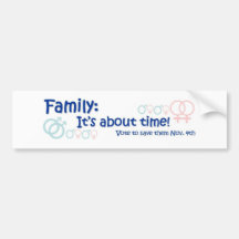 Família-realiza-se sobre o tempo não em 8 adesivo