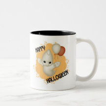 Fantasma com caneca dos balões
