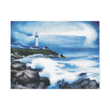 Farol Impressão De Canvas Esticadas