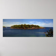 Farol de Curtis, Maine Poster