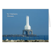 Farol de Washington do porto Cartão