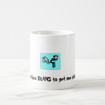 fart, toma FEIJÕES para obter-me começado Caneca