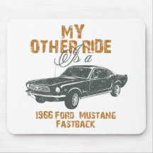 Fastback 1966 do mustang de Ford Mouse Pads