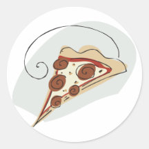 Fatia da pizza adesivos
