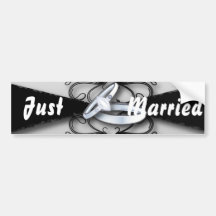 Favor preto e branco elegante do casamento adesivos