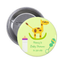 Favores neutros do chá de fraldas do botão do brin pins