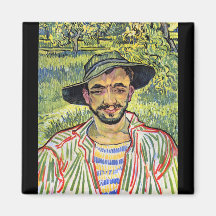 Fazendeiro novo por Vincent Willem Van Gogh Imã