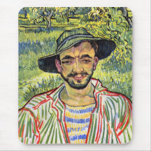 Fazendeiro novo por Vincent Willem Van Gogh Mousepad
