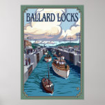 Fechamentos de Ballard - Seattle, poster das viage