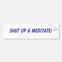 Feche acima & Meditate! Adesivos