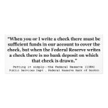 Federal Reserve cria o dinheiro que pôr o simplesm Impressão De Fotos