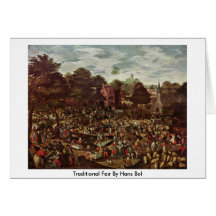 Feira tradicional por Hans Bol Cartoes