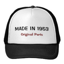 Feito em 1953, peças originais boné