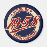 Feito em 1958 imas de geladeira