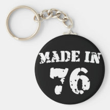 Feito em 1976 chaveiro