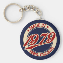 Feito em 1979 chaveiro