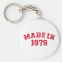 Feito em 1979 chaveiros