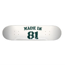 Feito em 1981 skate