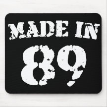 Feito em 1989 mouse pads