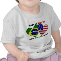 feito em América com peças do brazilin Camiseta