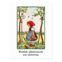 Felicidades cordiais cartao postal