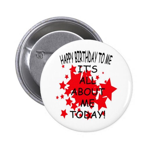 Feliz aniversario a mim botão 2 pins