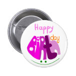 Feliz aniversario com botão do sorriso boton