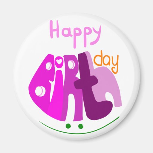 Feliz aniversario com ímã do sorriso imãs