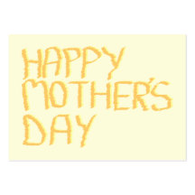 Feliz dia das mães. Amarelo Cartao De Visita
