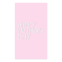 Feliz dia das mães. No rosa e no branco. Costume Cartoes De Visitas