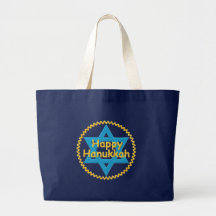 Feliz-Hanukkah Bolsa De Lona