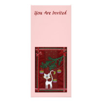 Feliz Natal Handmade do tinir do gatinho convites