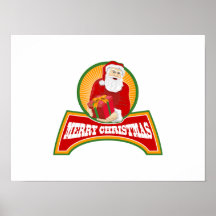 Feliz Natal Papai Noel Posteres