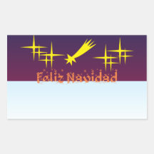 Feliz Navidad Adesivo Em Forma Retangular