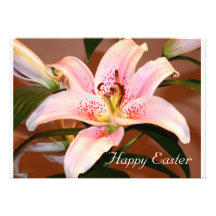 Felz pascoa - páscoa Lilly Convite Personalizados