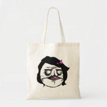 Fêmea preta mim cara cómica Meme da raiva de Gusta Bolsas Para Compras
