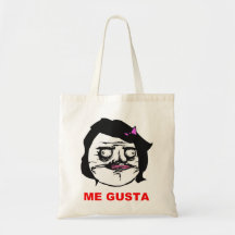 Fêmea preta mim cara cómica Meme da raiva de Gusta Bolsa Para Compras