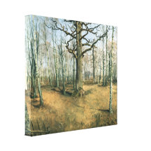 Ferdinand von Rayski - floresta de Wermsdorf Impressão De Canvas Envolvidas