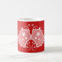 Feriado Bels e caneca dos redemoinhos, vermelha