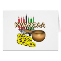 Feriado da finalidade de Kwanzaa Cartao