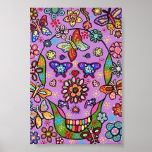 Festa roxa da flor poster