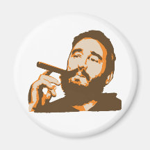 Fidel Castro com o ímã do retrato do charuto Imãs
