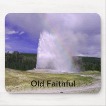Fiel velho no parque nacional de Yellowstone Mousepad