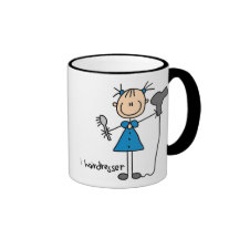 Figura caneca da vara do cabeleireiro